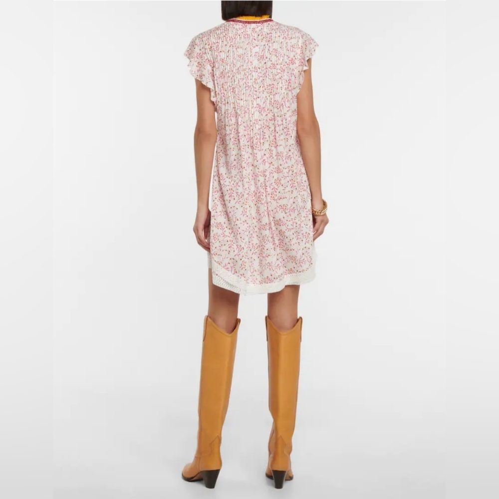 Poupette St Barth Sasha Mini Dress in Pink Cerise - Picture 3 of 14